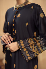 Golden Pitch - Stitched Embroidered Lawn 2PC