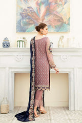 Exclusive Embroidered Party Wear Chiffon Dress H-1902-R