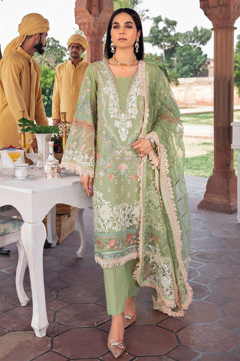 Exclusive Embroidered Party Wear Lawn Dress H-101-Z
