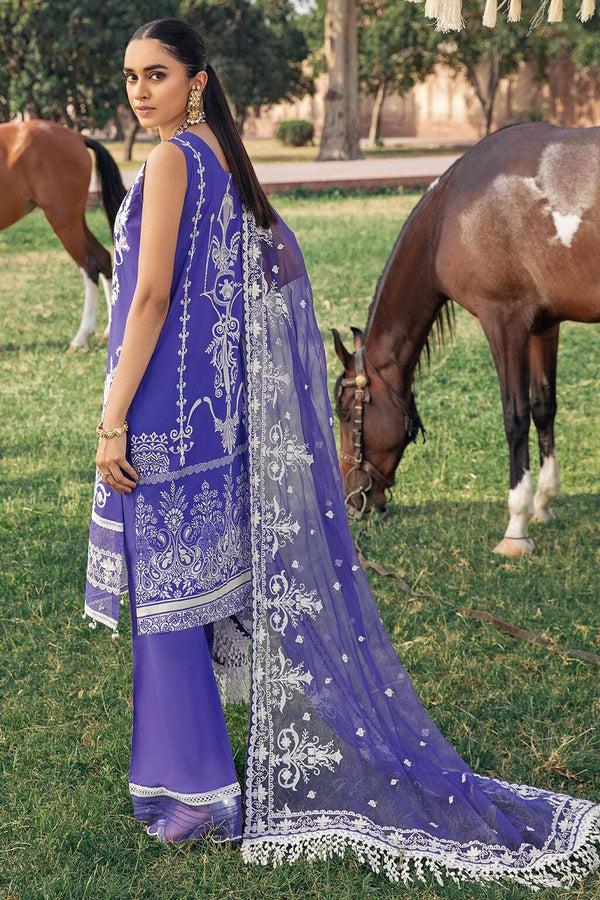 Exclusive Embroidered Party Wear Lawn Dress H-106-Z