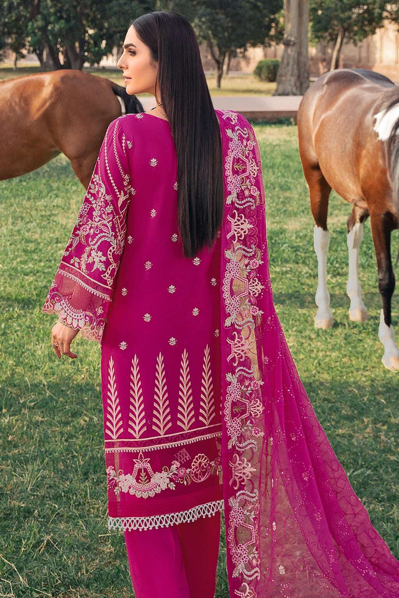 Exclusive Embroidered Party Wear Lawn Dress H-107-Z