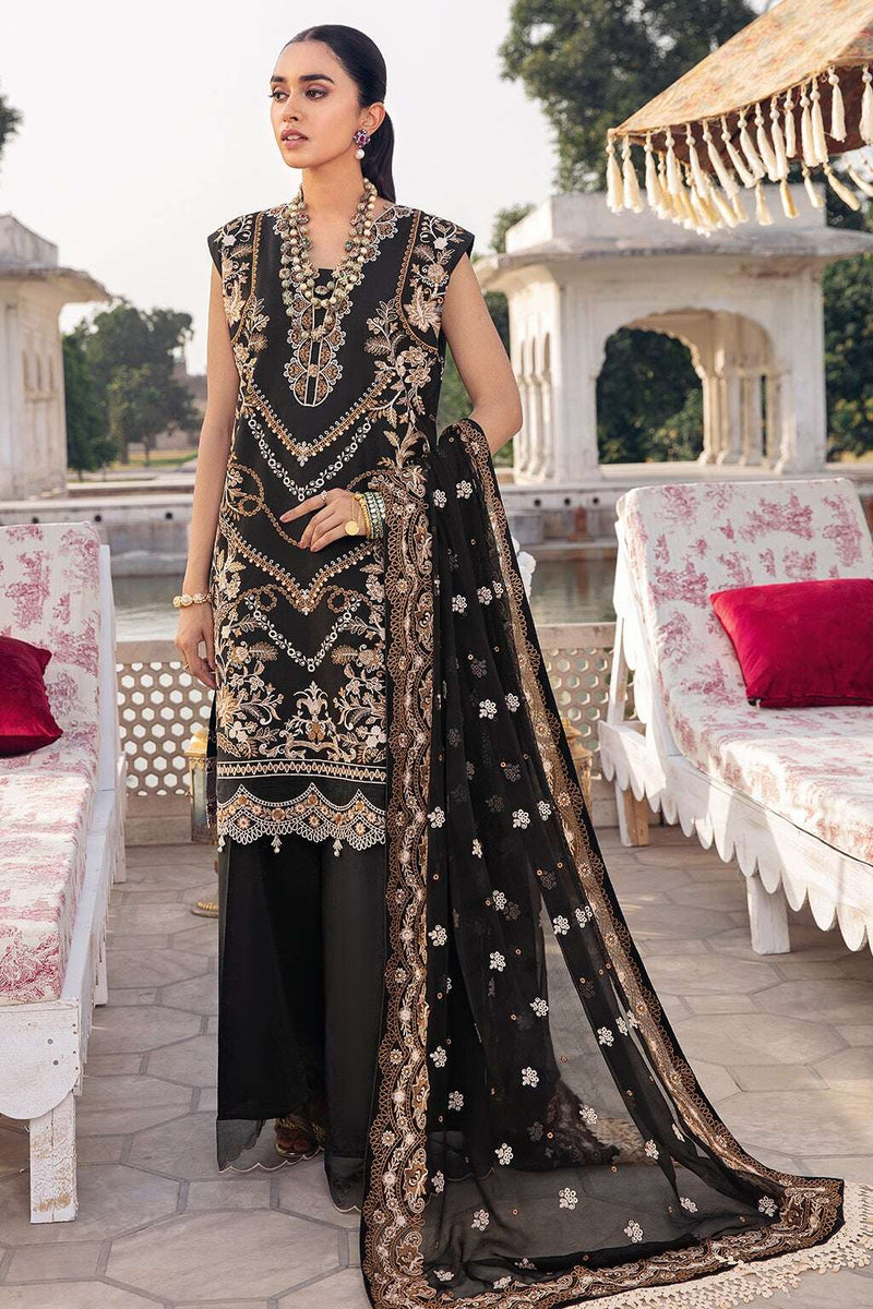 Exclusive Embroidered Party Wear Lawn Dress H-108-Z