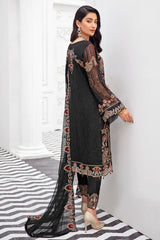 Pakistani Branded Exclusive Rangoon Collection Chiffon Dress H-D-804