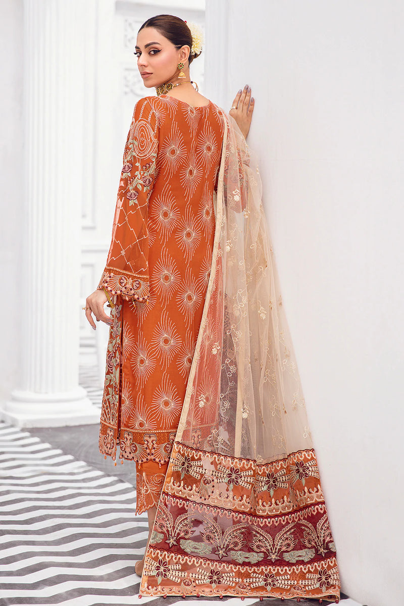 Pakistani Branded Exclusive Rangoon Collection Chiffon Dress H-D-806