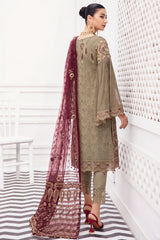 Pakistani Branded Exclusive Rangoon Collection Chiffon Dress H-D-801