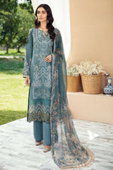 Exclusive Embroidered Party Wear Lawn Dress H-212-Y