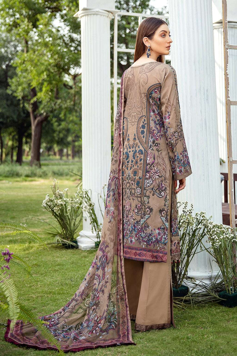 Exclusive Embroidered Party Wear Lawn Dress H-209-Y