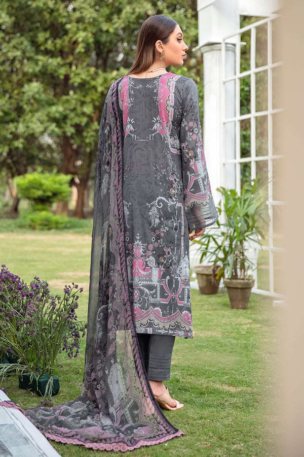 Exclusive Embroidered Party Wear Lawn Dress H-210-Y