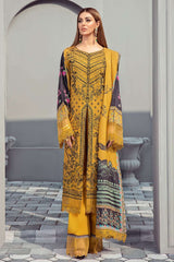 Exclusive Embroidered Party Wear Linen Dress H-210-L