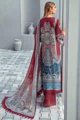 Exclusive Embroidered Party Wear Linen Dress H-205-L