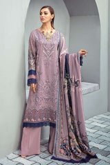 Exclusive Embroidered Party Wear Linen Dress H-208-L
