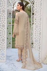 Exclusive Embroidered Party Wear Chiffon Dress H-2007-R