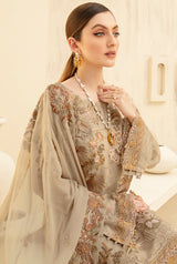Pakistani Branded Exclusive Rangoon Collection Chiffon Dress H-D-704