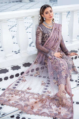 Exclusive Embroidered Party Wear Chiffon Dress H-2110-R