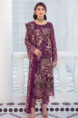 Exclusive Embroidered Party Wear Chiffon Dress H-2107-R