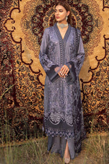Exclusive Embroidered Party Wear Linen Dress H-105-L