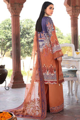 Exclusive Embroidered Party Wear Lawn Dress H-102-Z