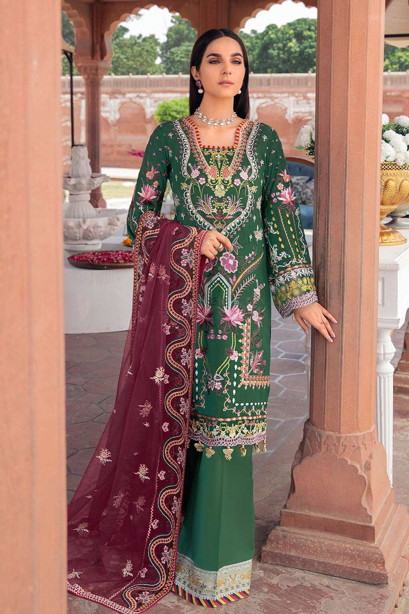 Exclusive Embroidered Party Wear Lawn Dress H-103-Z