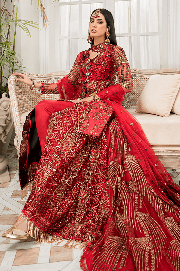 Pakistani Branded Exclusive Bridal Dress H-02-B