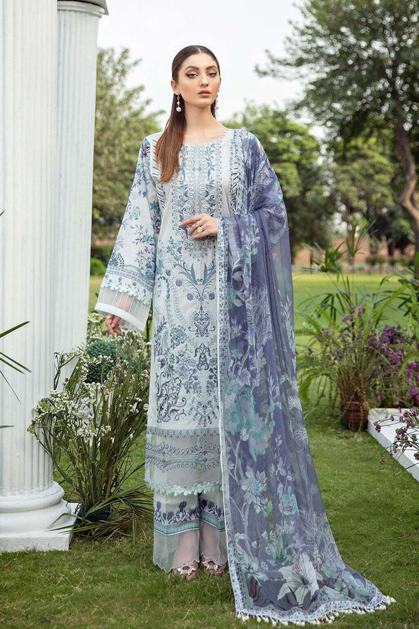 Exclusive Embroidered Party Wear Lawn Dress H-208-Y