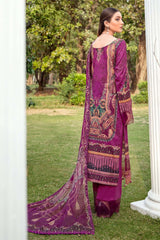 Exclusive Embroidered Party Wear Lawn Dress H-207-Y