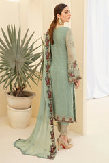 Pakistani Branded Exclusive Rangoon Collection Chiffon Dress H-D-706