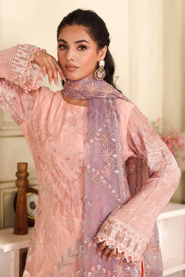 F-2701 Stitched Luxury Chiffon by Ramsha