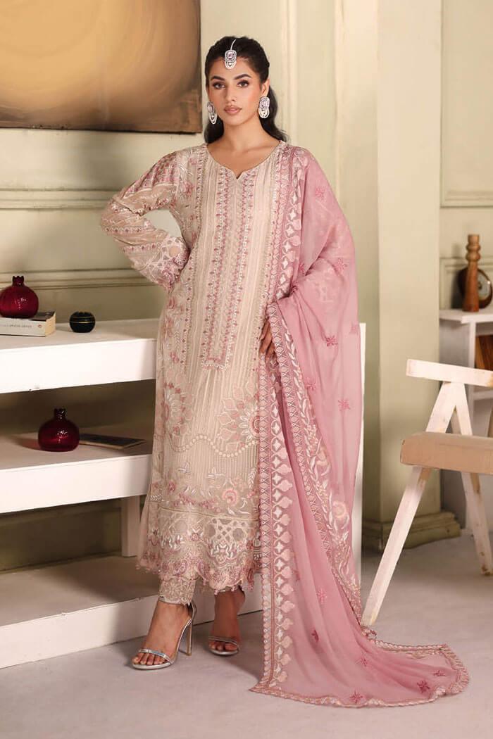 F-2704 Stitched Luxury Chiffon by Ramsha