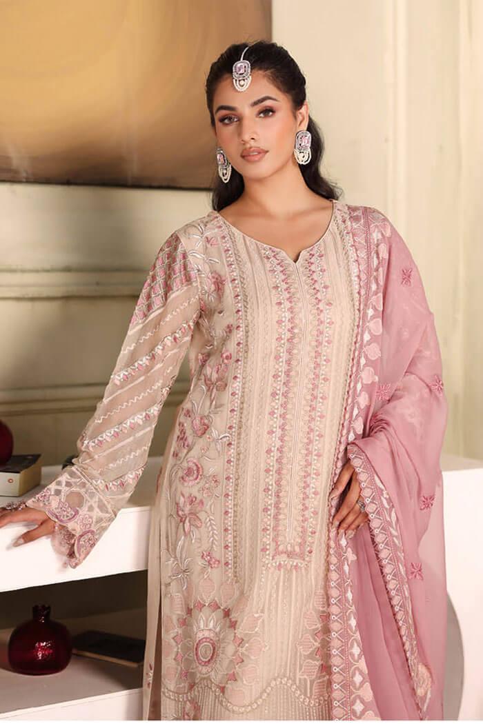 F-2704 Stitched Luxury Chiffon by Ramsha