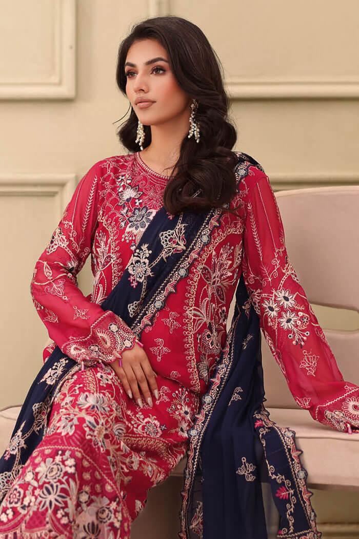 F-2705 Stitched Luxury Chiffon by Ramsha
