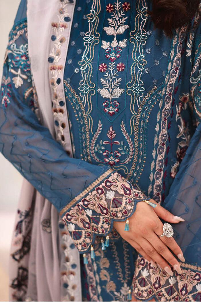 F-2707 Stitched Luxury Chiffon by Ramsha