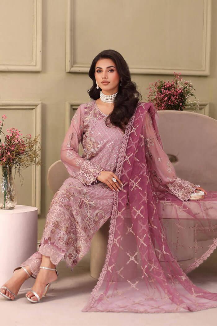 F-2709 Stitched Luxury Chiffon by Ramsha