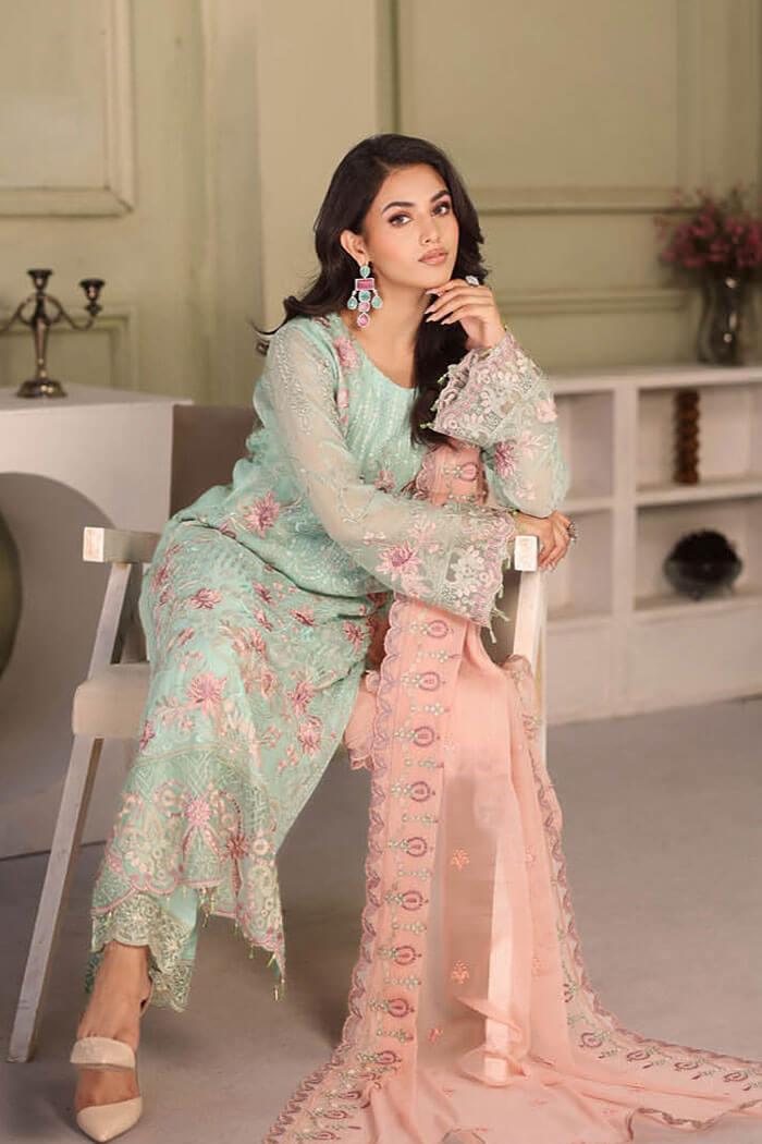 F-2710 Stitched Luxury Chiffon by Ramsha