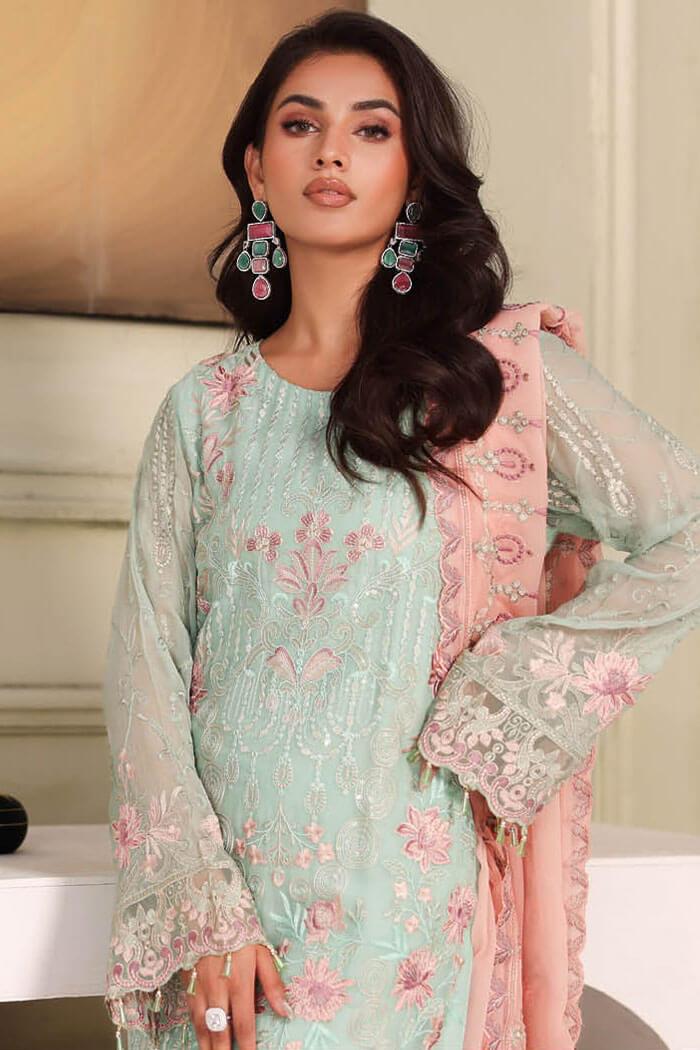 F-2710 Stitched Luxury Chiffon by Ramsha