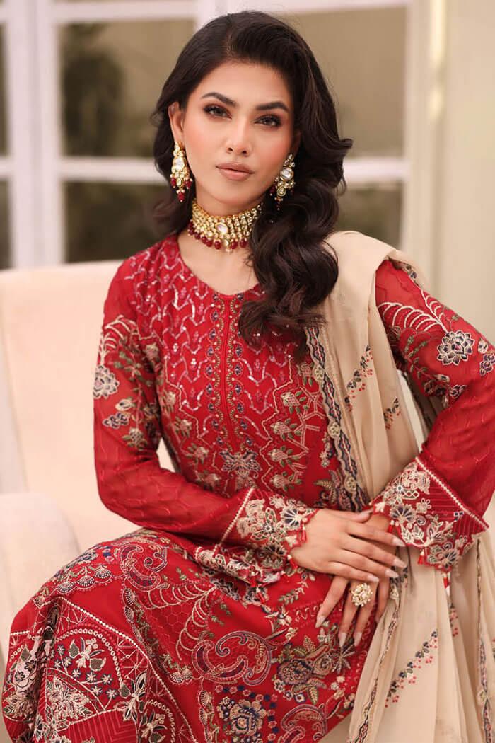 F-2711 Stitched Luxury Chiffon by Ramsha