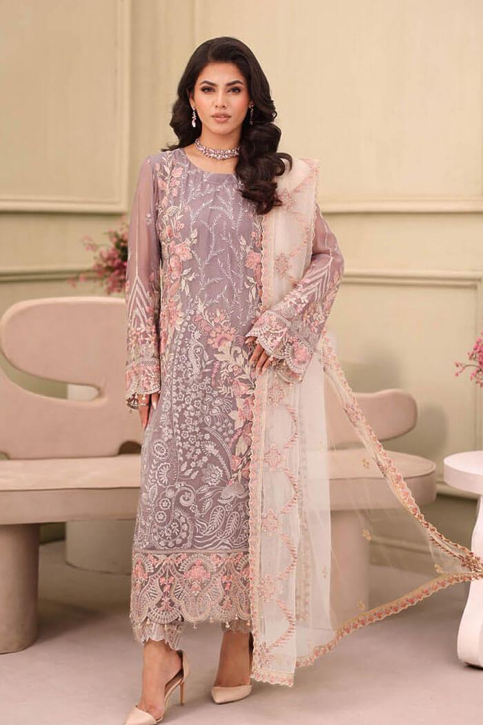 F-2712 Stitched Luxury Chiffon by Ramsha