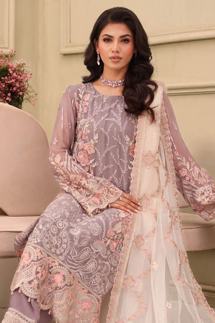 F-2712 Stitched Luxury Chiffon by Ramsha