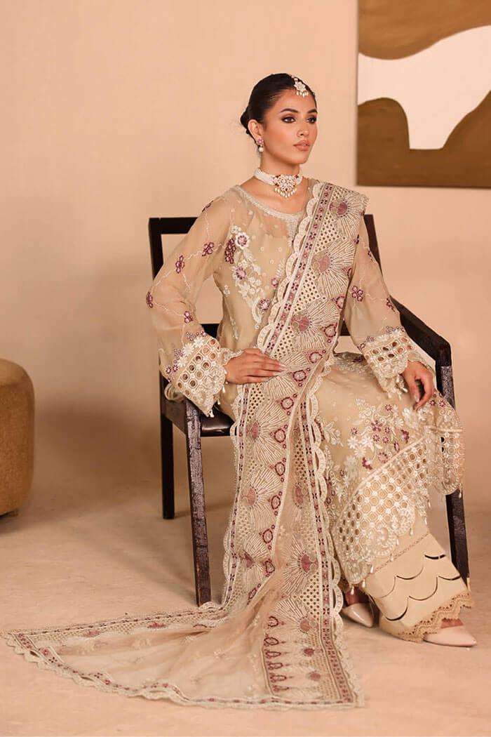 K-303 Stitched Kashish Luxury Chiffon by Ramsha