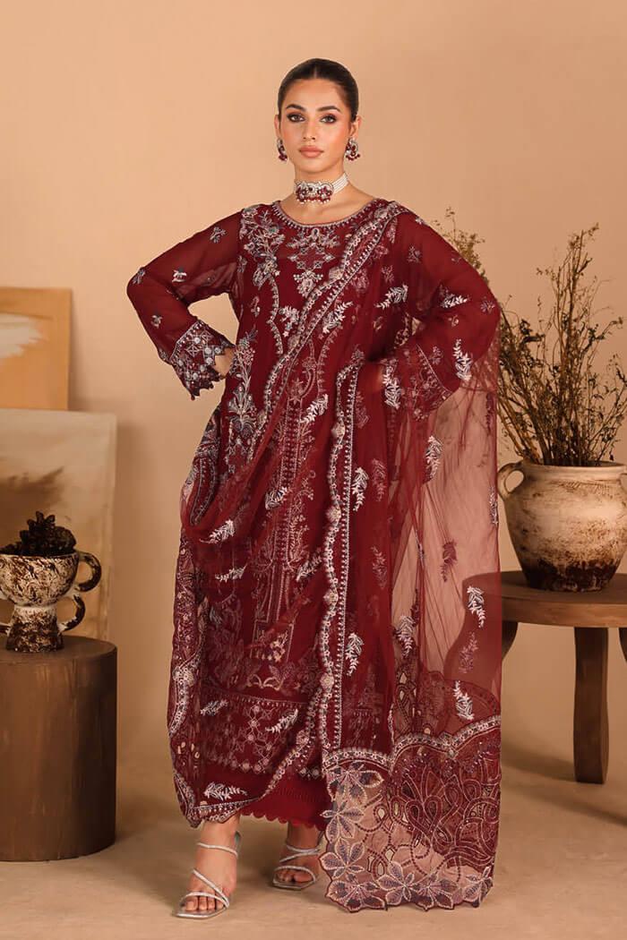 K-306 Stitched Kashish Luxury Chiffon by Ramsha