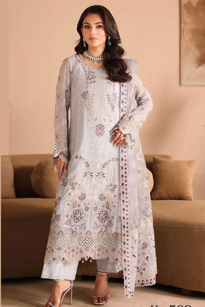 K-302 Stitched Kashish Luxury Chiffon by Ramsha