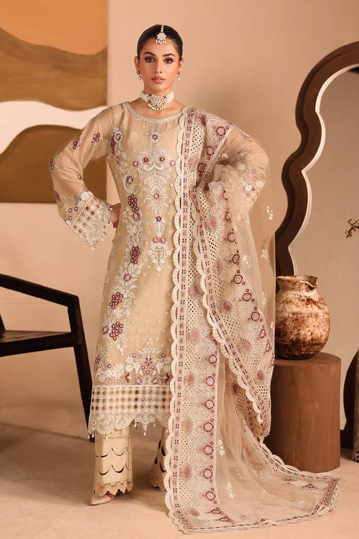 K-303 Stitched Kashish Luxury Chiffon by Ramsha